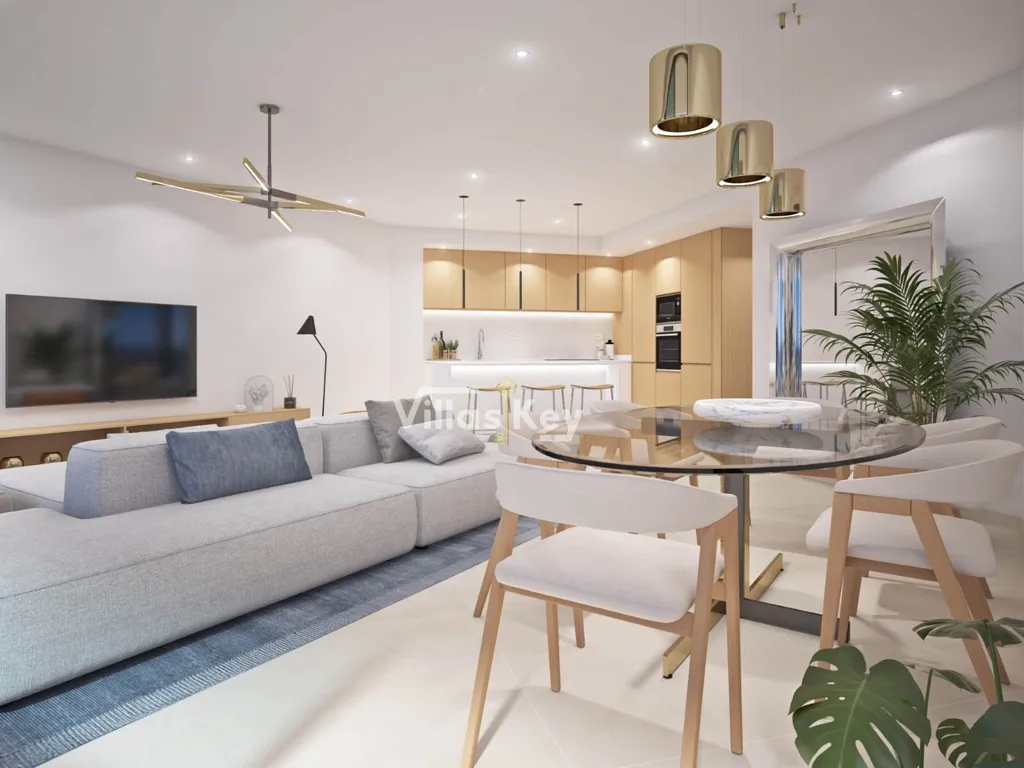 Living Room - Luxury Apartment with Pool Facing Lagos Marina