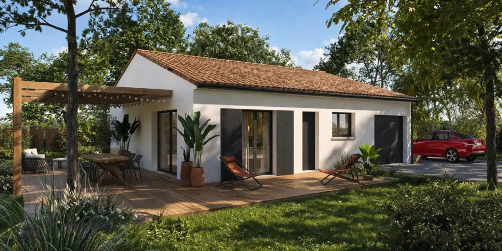 New Build House with Terrace in Magescq