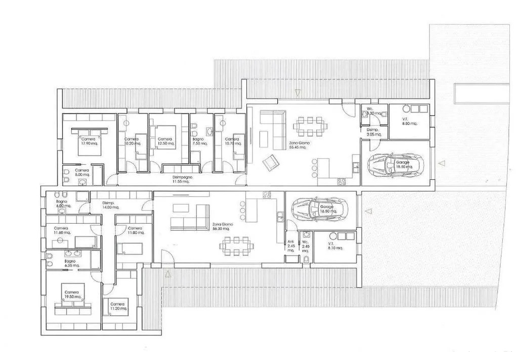 Floor Plan - New Villa with Private Garden in Padua