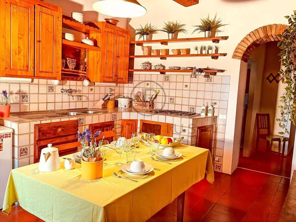 Köök - Charming Villa with Pool in Lamole, Chianti