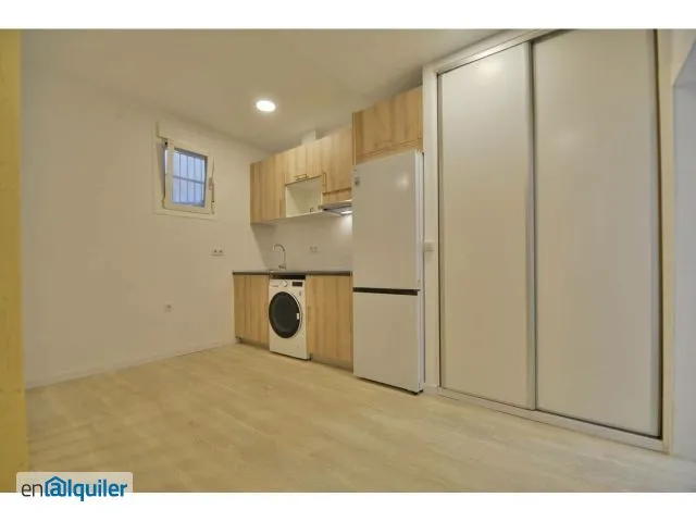 Köök - Modern Studio with Air Conditioning in Retiro