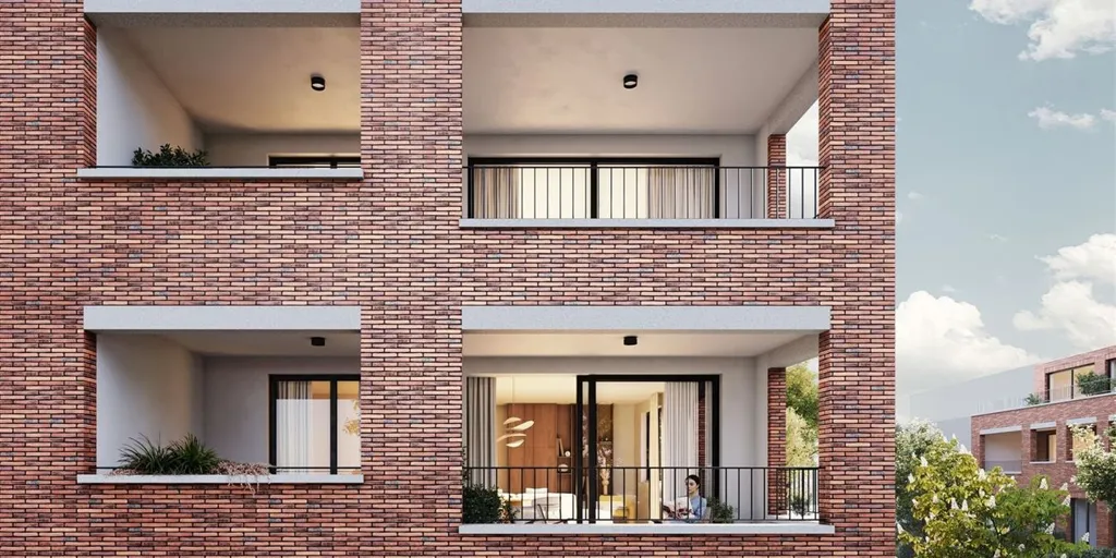 Exterior - Modern Apartment with Terrace in Herentals