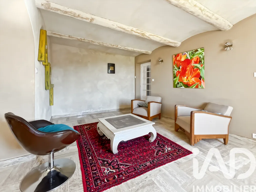 Soggiorno - Rustic Stone Mas with Garden in Goudargues