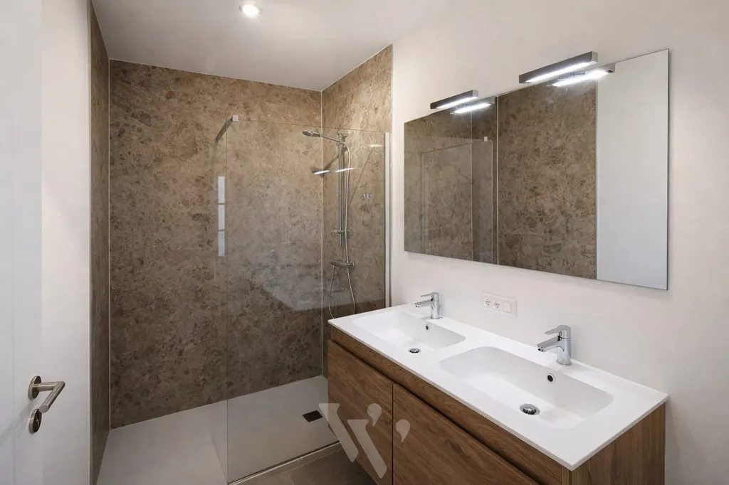Salles de bain - Appartement Neuf avec Terrasse au Centre de Kemmel