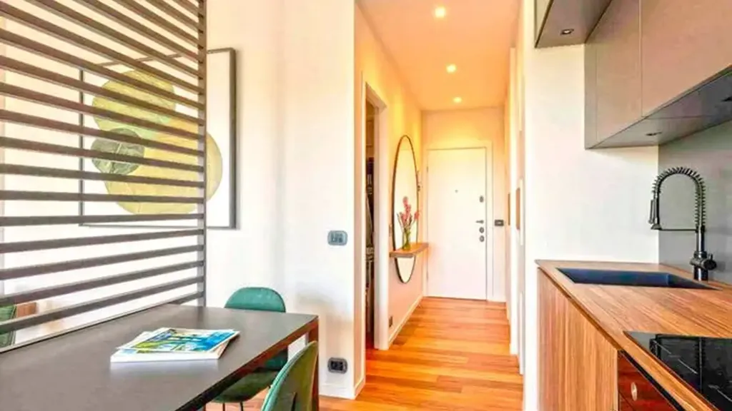 Köök - Modern Penthouse with Garage in Bergamo