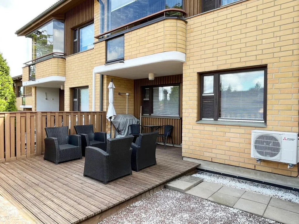 Terrasse - Modernised Apartment with Sauna in Iisalmi