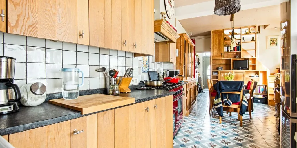 Kitchen - Renovated Semi-Open House with Terrace in Lier