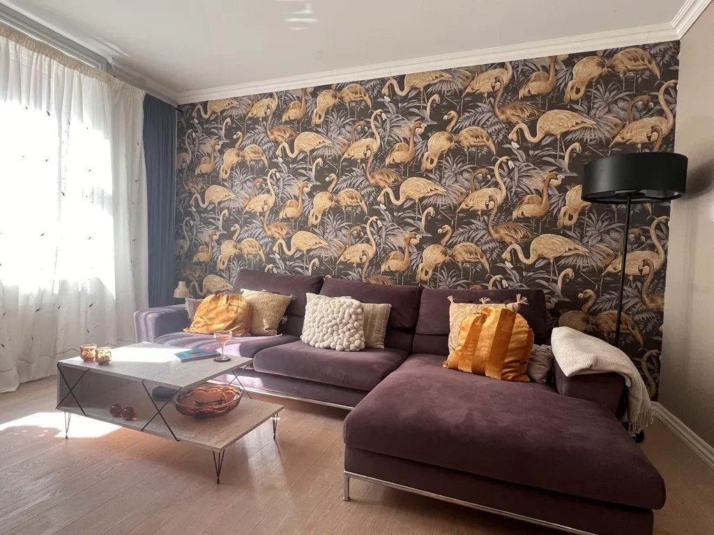 Séjour - Furnished 2-Bedroom Flat with Large Windows in Østerbro