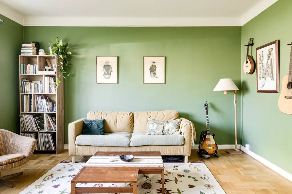 Soggiorno - Open-Plan 2-Bedroom with 1930s Charm in Malmö