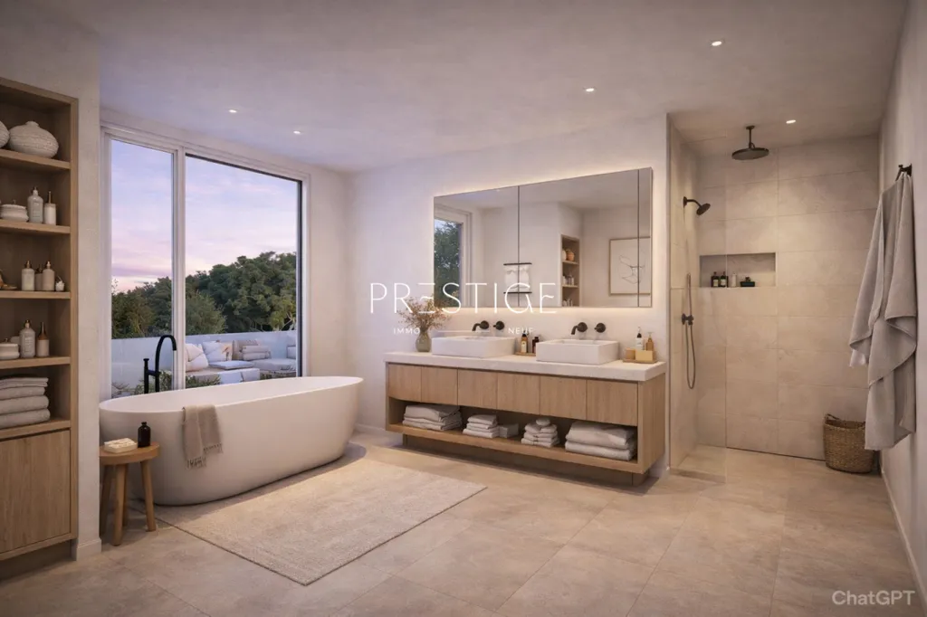 Bagni - Contemporary Apartment with West Exposure in Montpellier