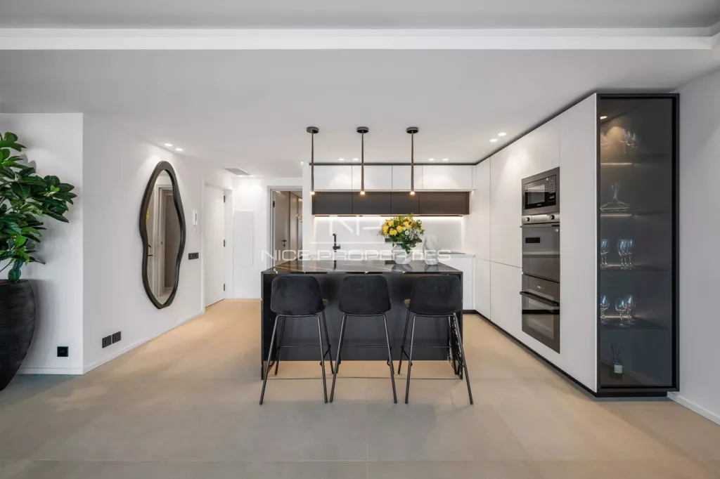 Köök - Penthouse with Sea View in Nice