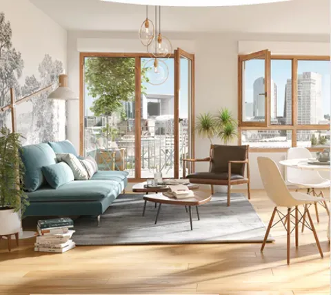 Soggiorno - Spacious 3-Bedroom Apartment in Louviers