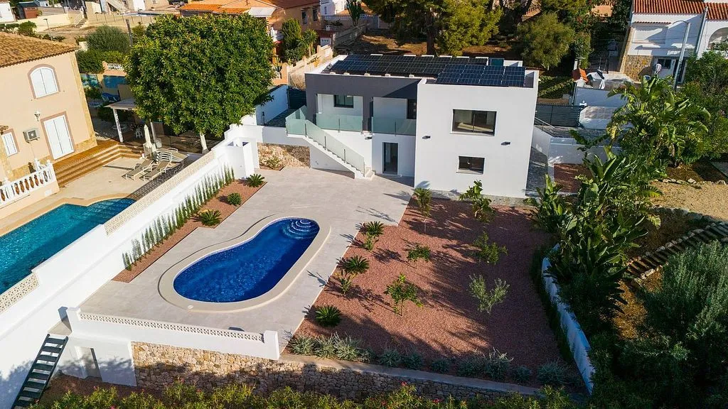 Õhuvaade - Contemporary Chalet with Solar Installation in Calpe