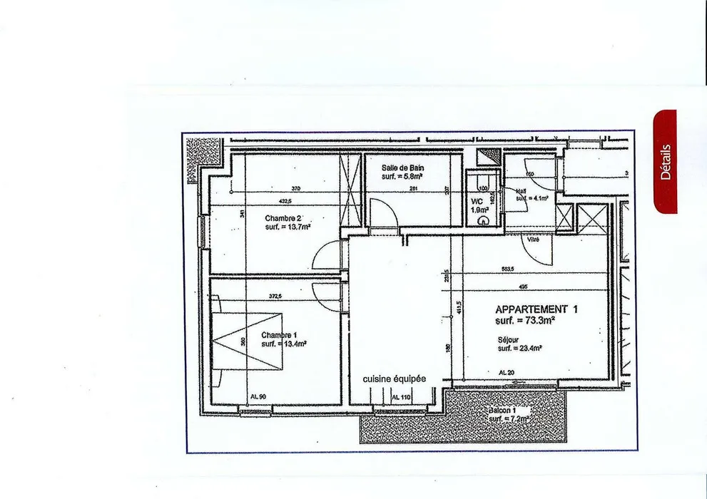 Appartement 2 chambres à Lintgen