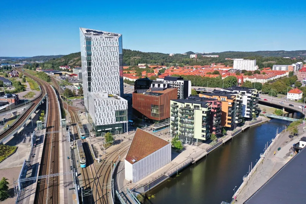 Vista aerea - Apartment with Balcony and Terrace in Göteborg