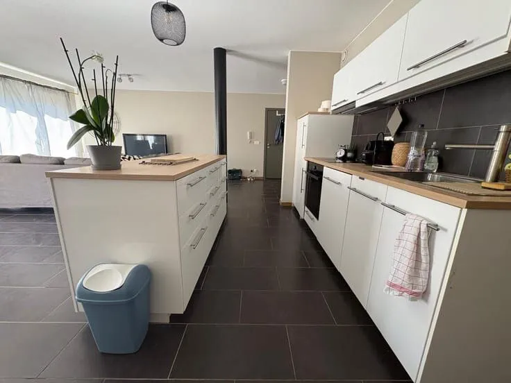 Cuisine - Appartement Rez-de-Chaussée avec Terrasse à Hélécine