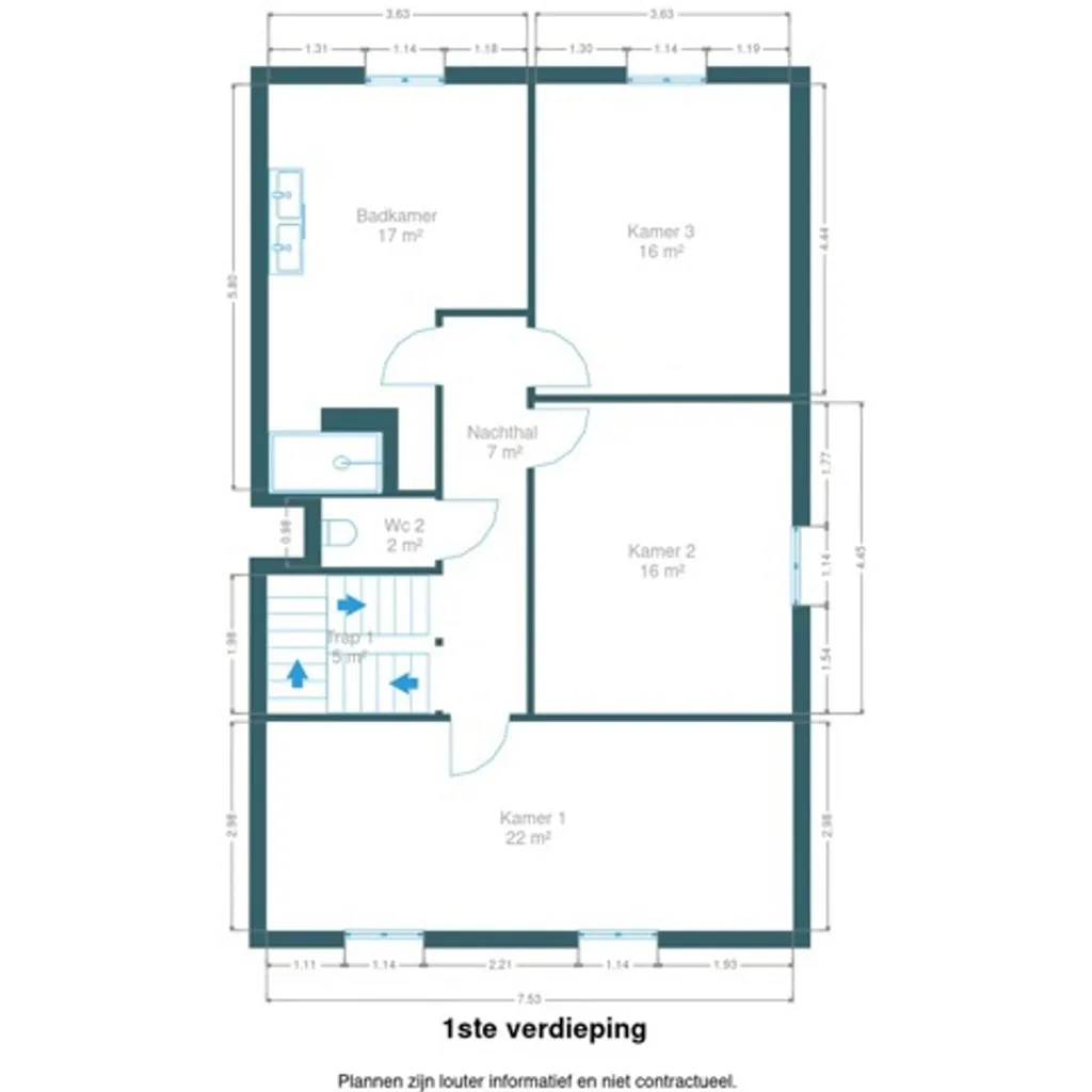 Plan - Maison Moderne avec Terrasse à Beerse