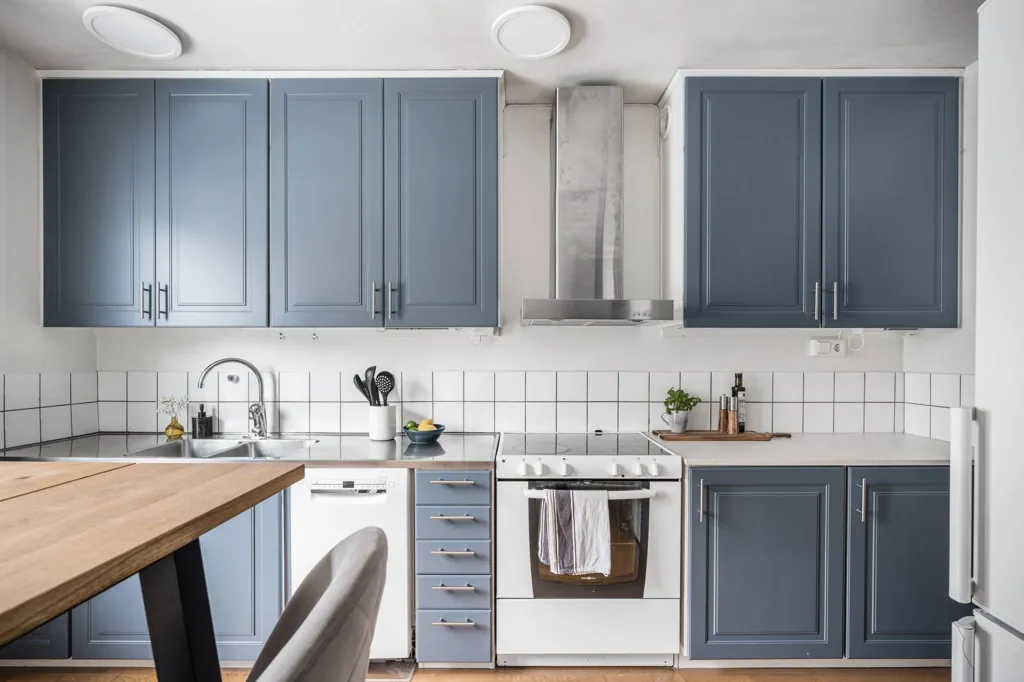 Cucina - Apartment with Glass Balcony in Huvudsta