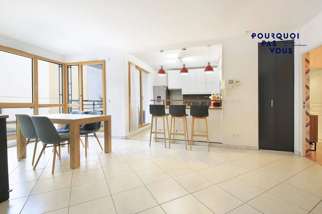 Salle à manger - Appartement T3 avec Balcon sur la Croix-Rousse à Lyon