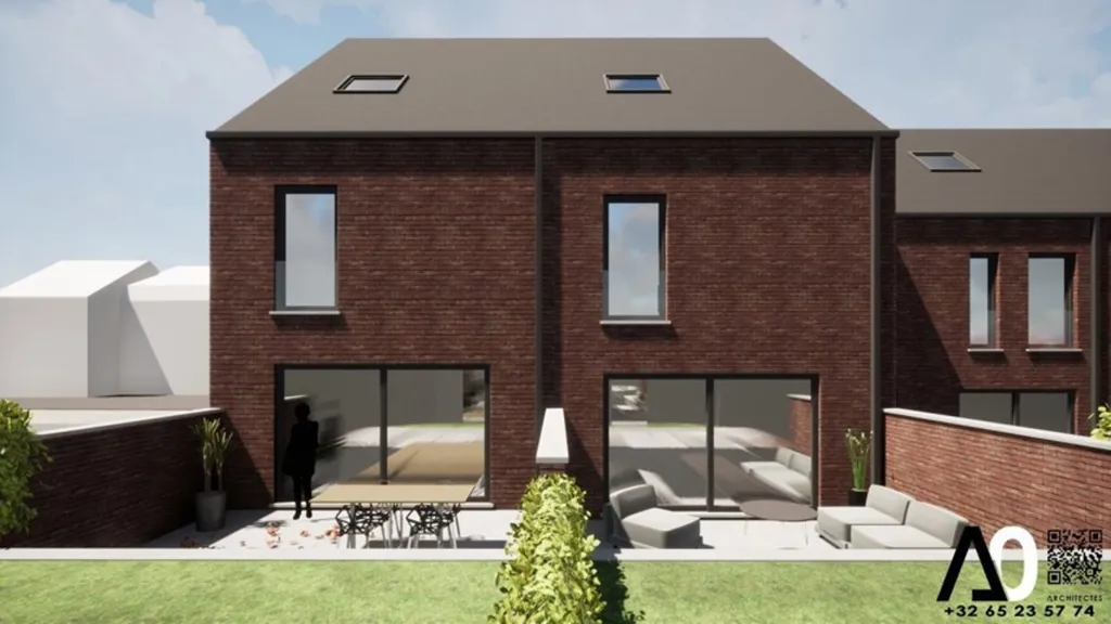 Maison neuve avec terrasse à Hyon