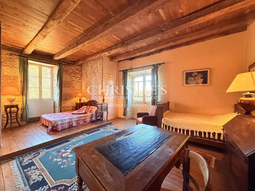 Chambres - Demeure du XVIIe siècle avec Piscine au Périgord