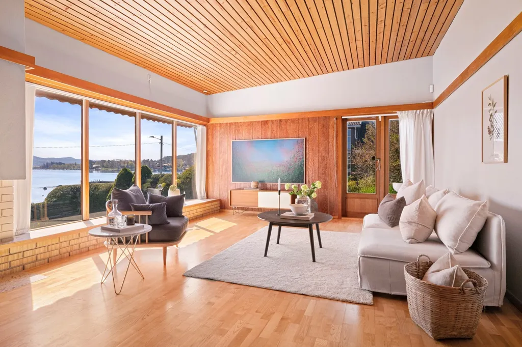 Séjour - Architect-Designed Villa with Seafront in Boganesstraen