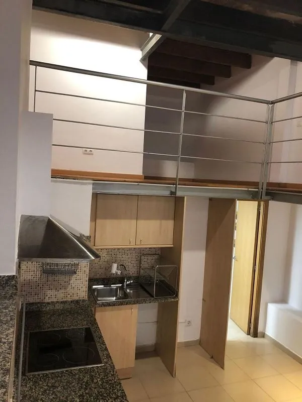 Köök - Loft with Montjuïc View in El Poble Sec