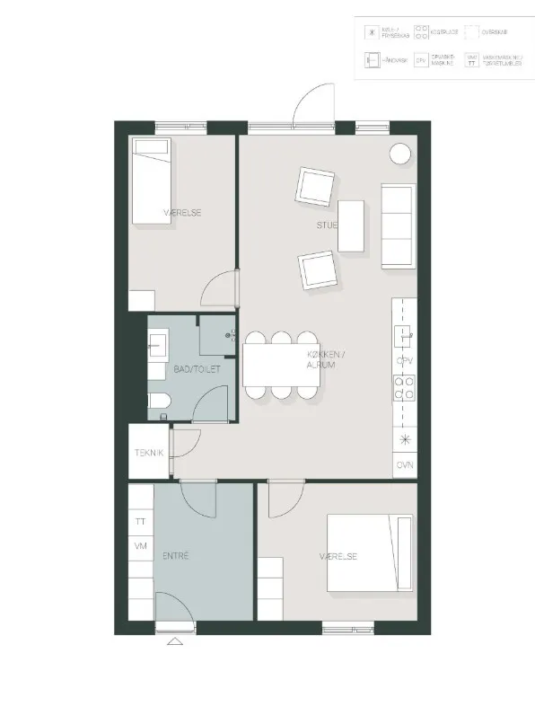 Plan - Modern Terraced House with Garden in Kolding