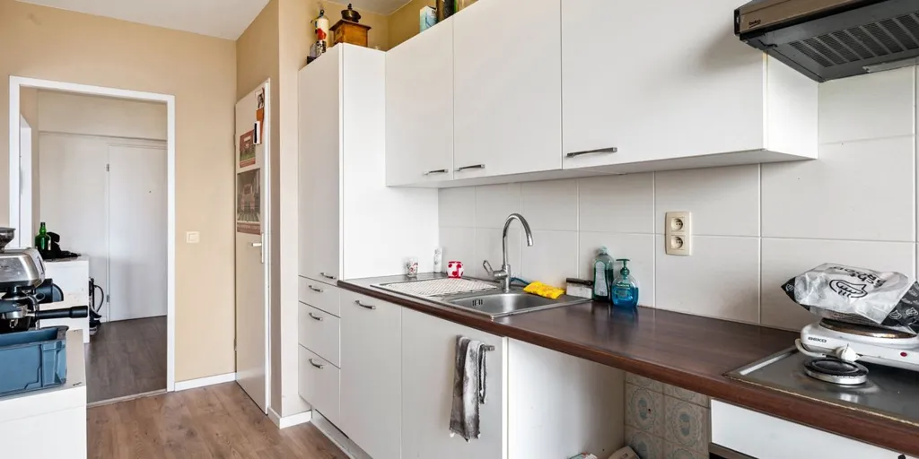 Cuisine - Appartement avec terrasse au 9e étage à Anvers
