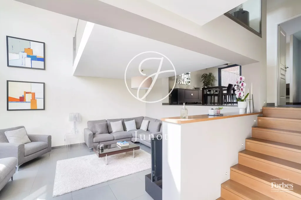 Séjour - Maison Contemporaine avec Terrasse à Chatou