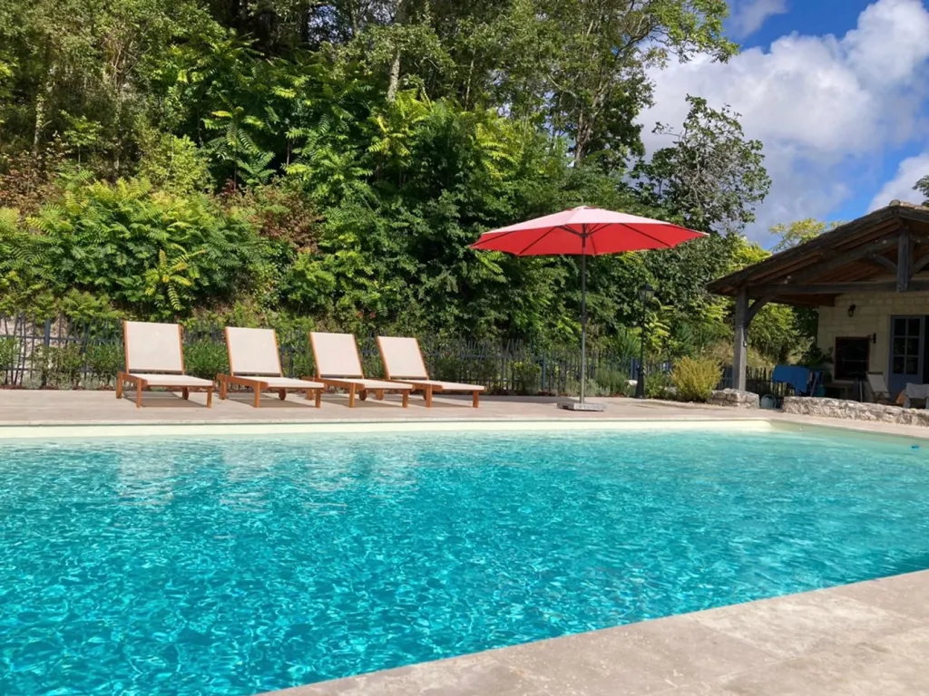Piscine - Maison en Pierre avec Vue Vallée à Porte-du-Quercy
