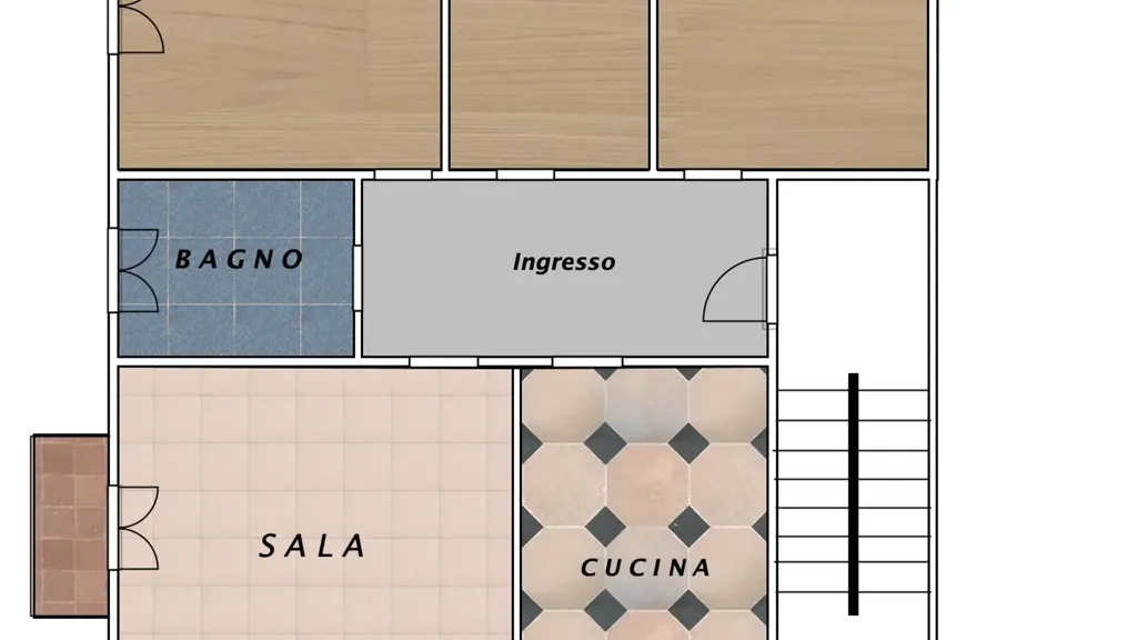 Plan - Spacious Apartment with Balcony in Modena