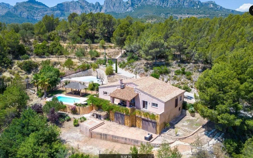 Vue aérienne - Villa with Pool and Terrace in Callosa d'En Sarrià