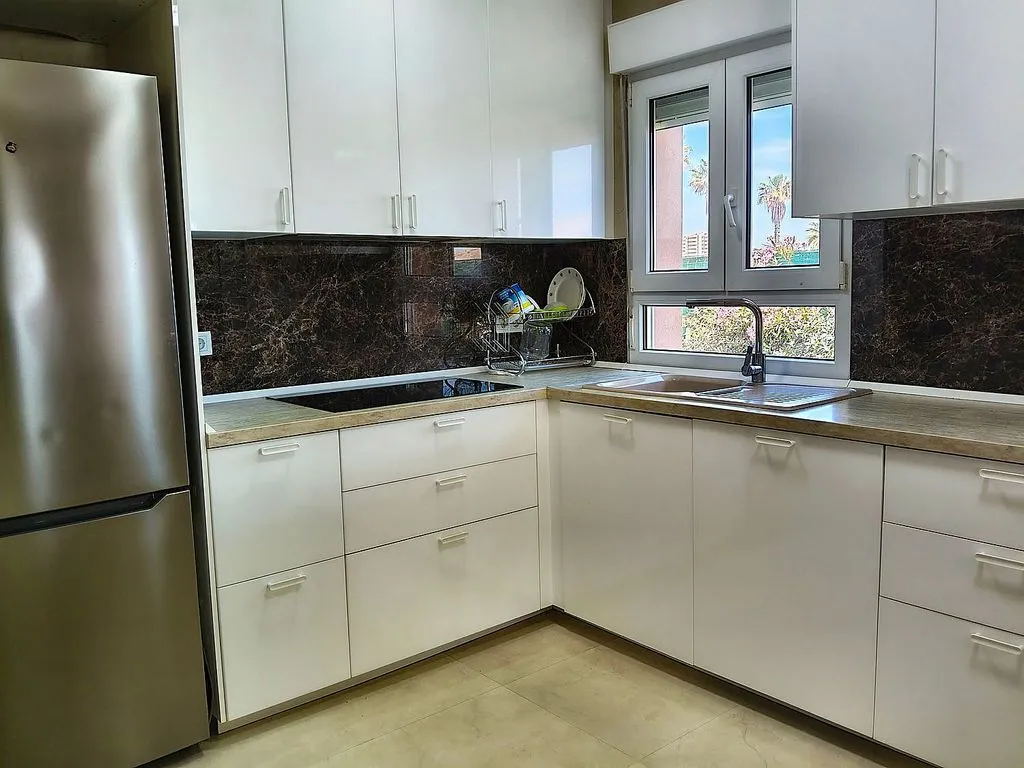 Kitchen - Chalet with Pool and Sea View in La Manga