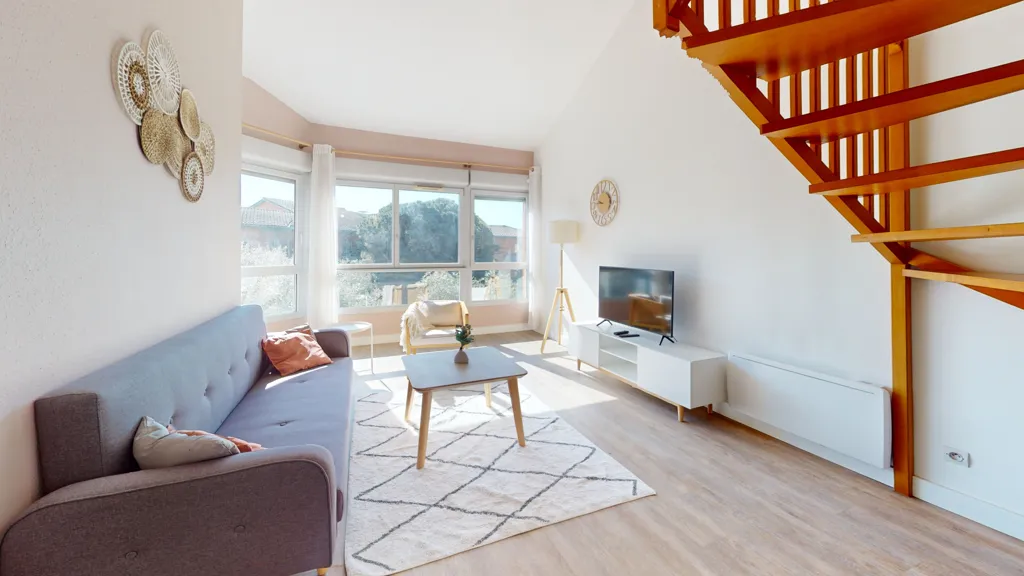 Séjour - Appartement T3 avec Piscine à Borderouge