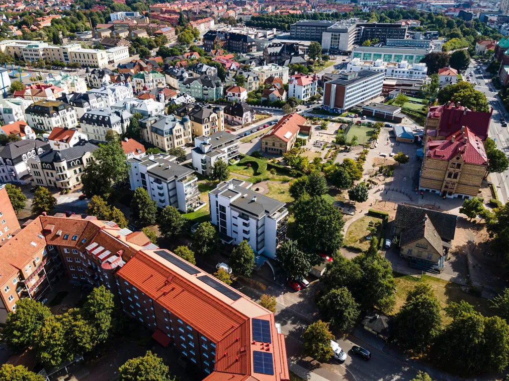 Õhuvaade - Apartment with Balcony in Helsingborg