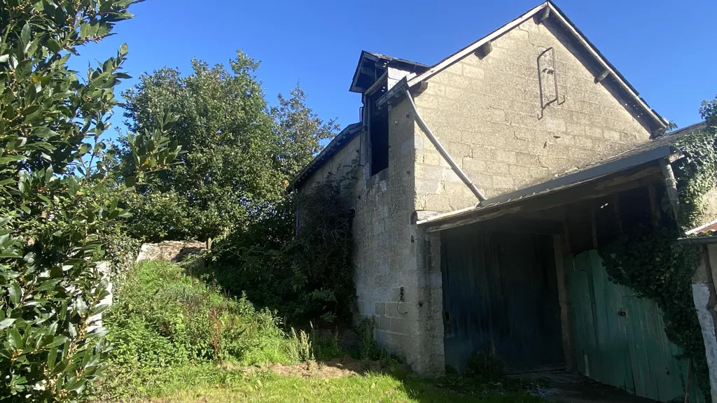 Exterior - Rustic Village House with Land in Cuillé