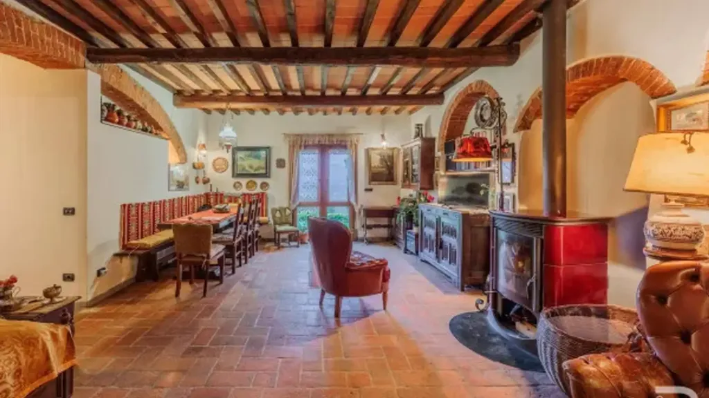 Söögituba - Restored Bifamily Villa with Panoramic View in Rignano