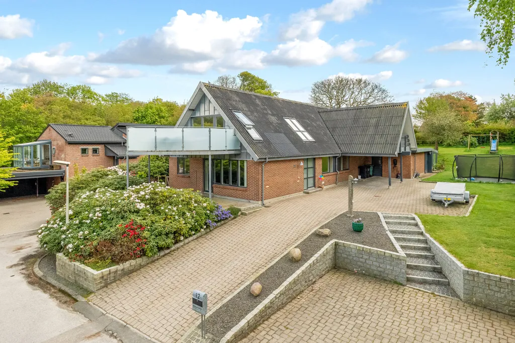 Vista aerea - Fenced Villa with Garden in Lemvig
