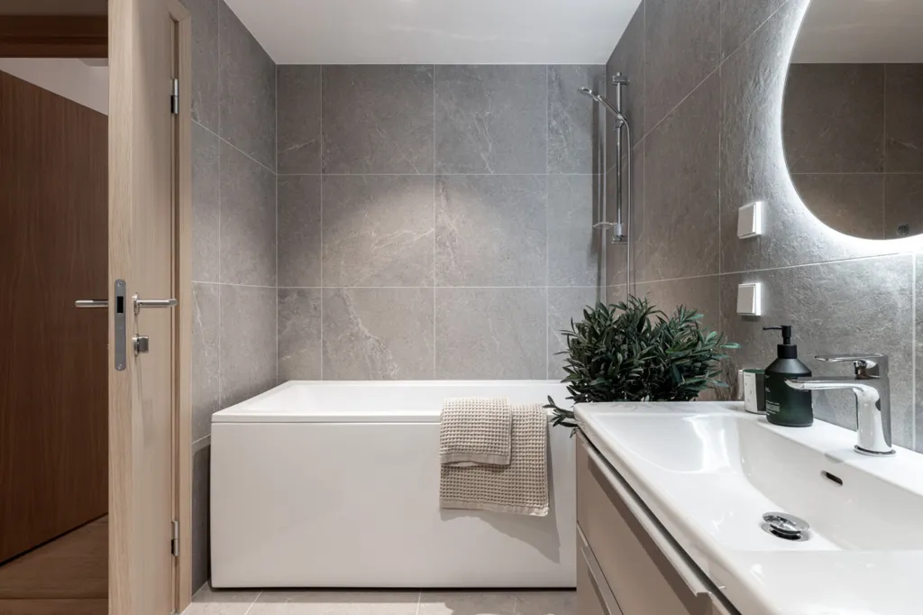 Bathrooms - Apartment with Sauna and Balcony in Kristiine