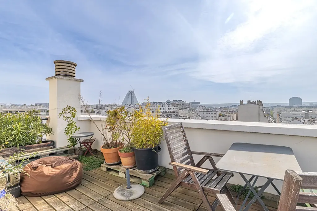 Terrass - Duplex with Tour Eiffel View in Paris 15e