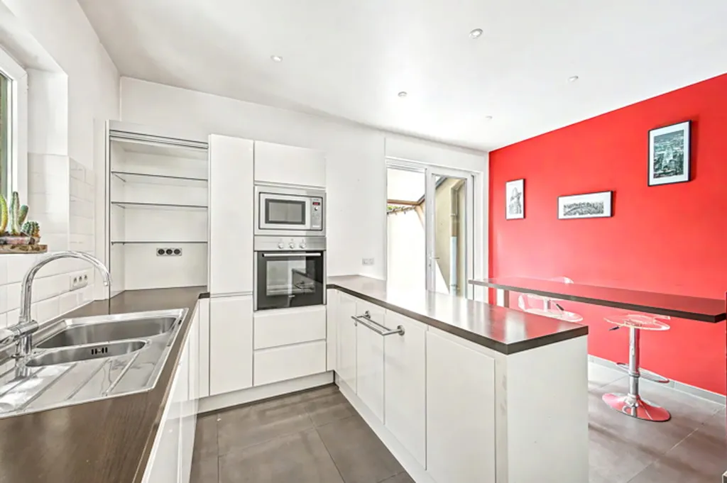 Köök - Retro House with Terrace in Uccle