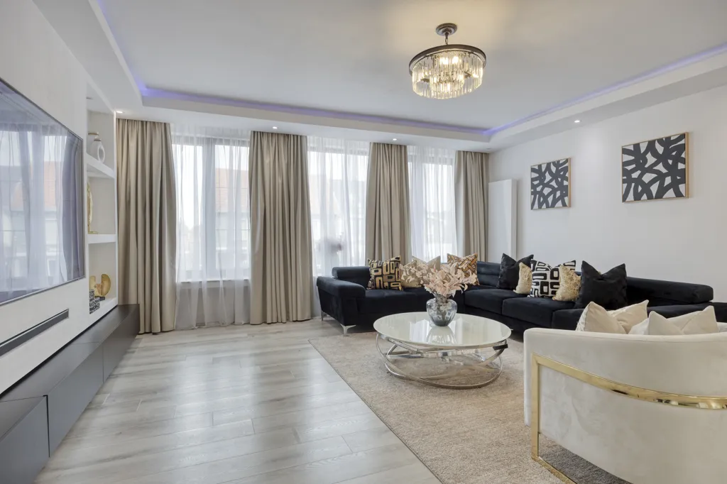 Séjour - Appartement avec Jardin au Rez-de-Chaussée à Gooreind