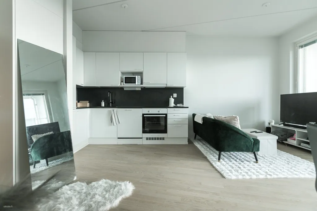 Elutuba - Modern Flat with Glazed Balcony in Saunalahti