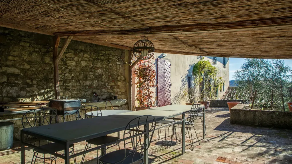 Terrasse - Villa with Pool and Tuscan Hills View in Rignano Sull'Arno