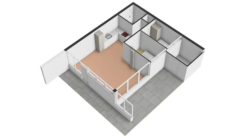 Planimetria - Gabled Bungalow with Garden in De Koog