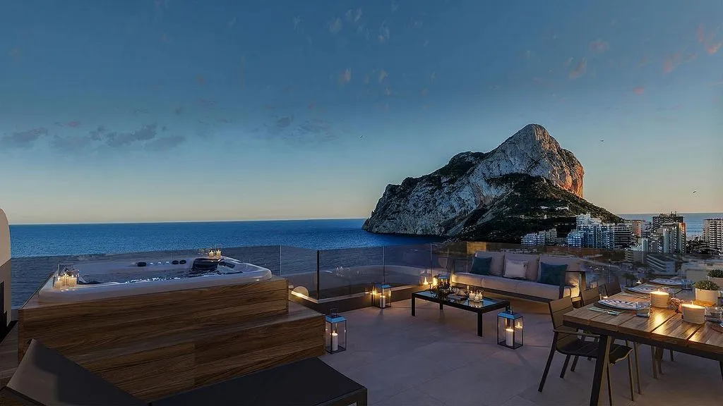 Terrass - Duplex with Pool in Calpe's Playa Fossa