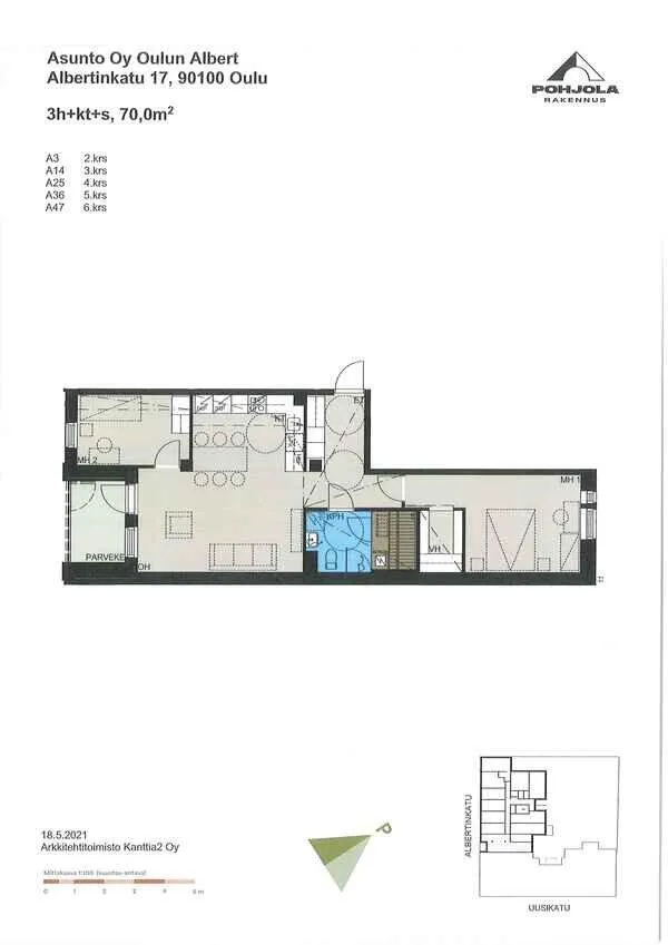 Modern Apartment with Balcony in Oulu Centre