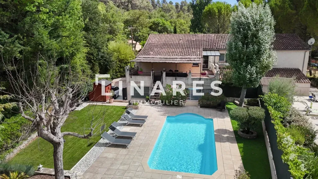 Vista aerea - Divided Villa with Pool in Le Tholonet