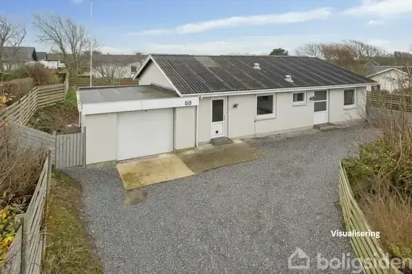 Aerial - Villa with Garden in Hanstholm